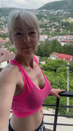 Lazy Sochi morning: cat, pug, balcony views, and a scooter ride
