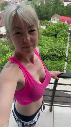 Lazy Sochi morning: cat, pug, balcony views, and a scooter ride