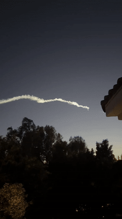 Backyard swimming pool documented in Los Angeles residential area