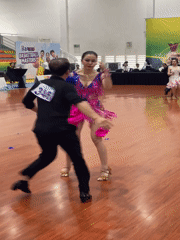 Ballroom dance competition fills the floor in Thuận An