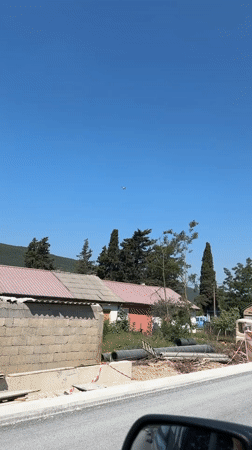 Aircraft spotted flying over Montenegro countryside morning hours