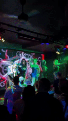 Drag performers entertain crowd at North Kuta venue