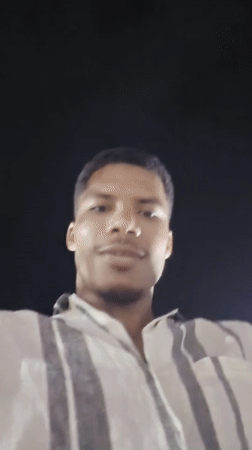 Nighttime selfie video at Varna beach, Bulgaria