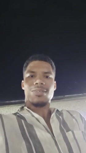 Nighttime selfie video at Varna beach, Bulgaria