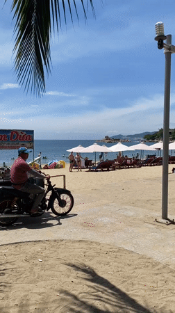 Busy afternoon on Nha Trang's beachfront strip
