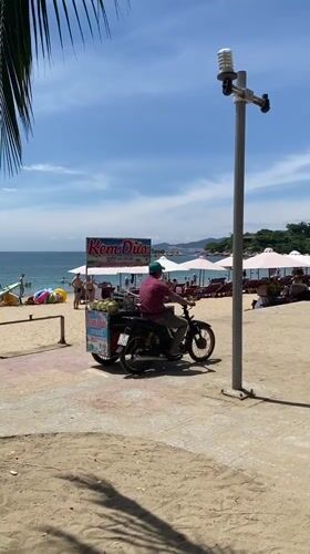 Busy afternoon on Nha Trang's beachfront strip