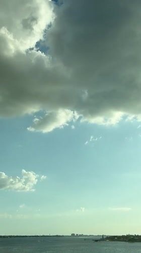 Clear skies with clouds observed over Ellenton landscape