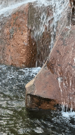 Evening scenes captured at Ciudad Guayana waterfall and chocolate shop