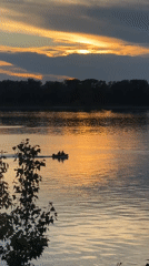 Evening scenes captured across western Russia during sunset hour