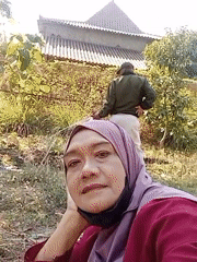 Morning garden check in a Sugihwaras smallholding