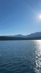Sunny morning waters captured on video near Radovići, Montenegro
