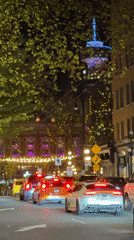 Early morning formal gathering observed in Vancouver's Gastown district