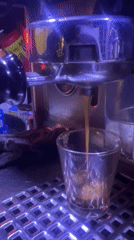 Coffee preparation observed at café in Martil, Morocco