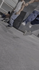 Skateboarder rides through Barcelona streets Friday morning