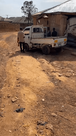 Morning vehicle activity observed on dirt roads in Jos-Bukuru area