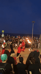 Fire performance festival draws crowds in Canet de Mar