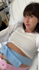 Pregnant woman receives medical examination in Aprilia hospital