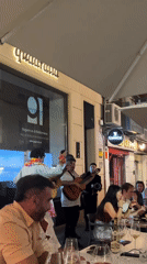 Lei-wearing band serenades diners at Alicante restaurant