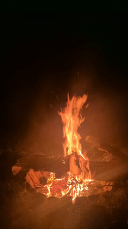 Nighttime bonfire and indoor gathering documented in Kryvyi Rih
