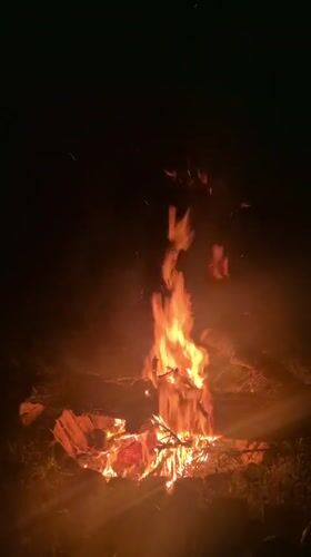 Nighttime bonfire and indoor gathering documented in Kryvyi Rih