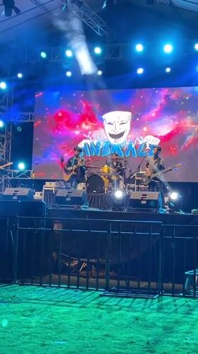 Night market and outdoor concert documented in Klungkung, Indonesia