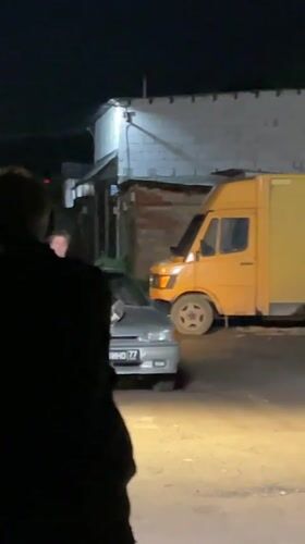 Music video filmed at night in Shcherbinka, Russia