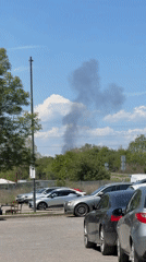 Black smoke plume observed over Sofia, Bulgaria