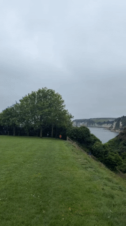 Coastal scene captured on video in East Devon