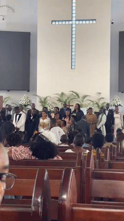 Church wedding in Dar es Salaam, inside and out