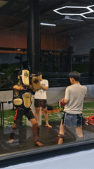 Muay Thai training session observed in Tibubeneng, Indonesia