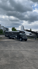 Airport shuttle bus spotted near aircraft in Cologne