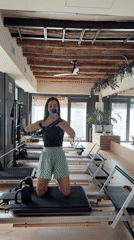 Pilates session and selfies at a Barcelona boutique studio