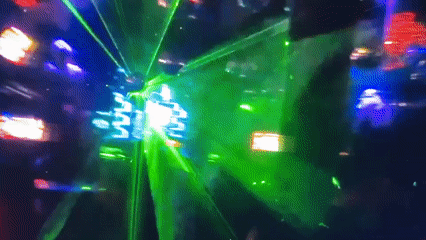 Nightclub scene captured in social posts from Mława, Poland