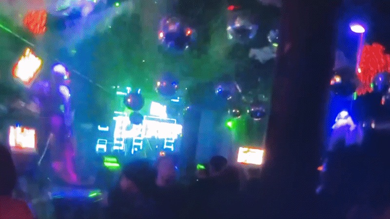 Nightclub scene captured in social posts from Mława, Poland