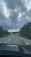 Rural road conditions documented near Niva, Russia