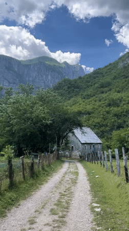 Rural Montenegro landscapes captured in Mrtvo Duboko mountain area