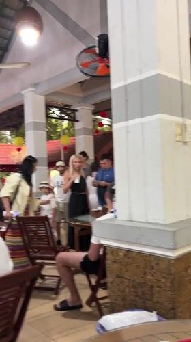 Diners gather at mountain-view restaurant in Nam Khanh Vinh