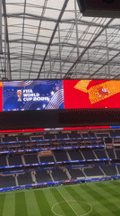SoFi Stadium prepped and branded for FIFA World Cup 2026