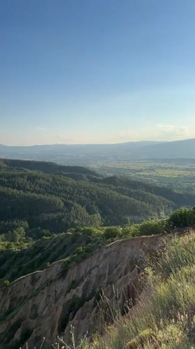 Witness documents Stob Pyramids landscape during golden hour in Bulgaria