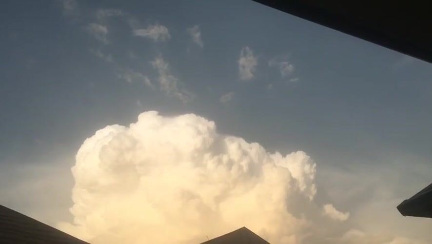 Dramatic sunset cloud formations observed in Dutsen Alhaji, Nigeria
