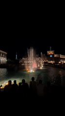 Evening crowds enjoy fountain light show at Yerevan's Republic Square