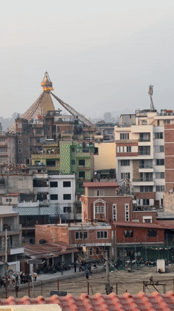 Witness documents Kathmandu cityscape during hazy morning conditions