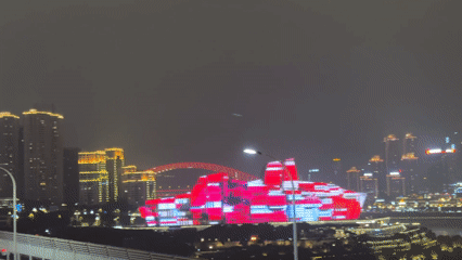 Nighttime urban scenes documented in Yuzhong District, China