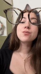 Woman documents evening activities with selfies and casual moments