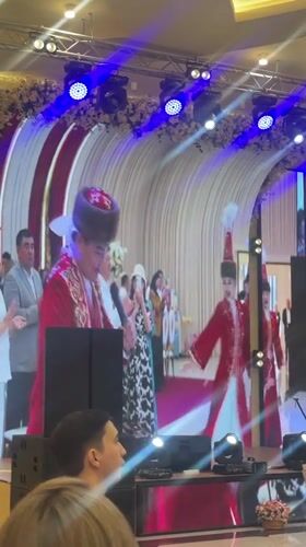 Traditional Kazakh wedding celebration features live music, dancing in Astana