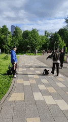 Moscow park bustles with springtime visitors, musicians, blooming flowers