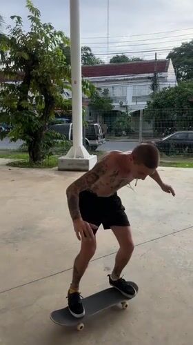 Morning skate session at Phuket's covered concrete park