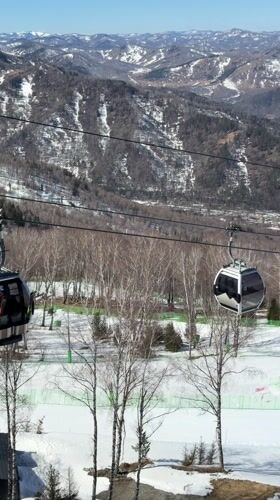 Early morning ski resort dining observed in Ozernoe, Russia