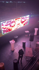 Nighttime outdoor event with DJ and dining in Arica, Chile
