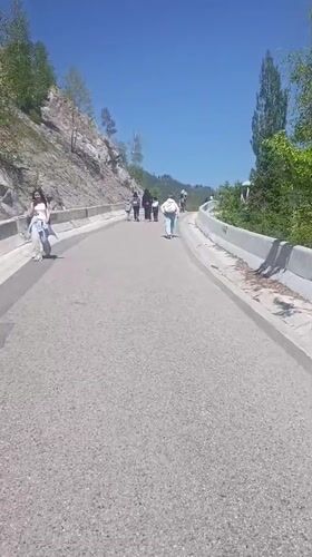Visitors explore Almaty mountain areas and Medeu vicinity